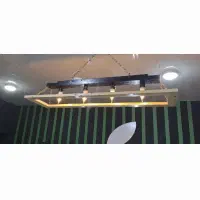 لوستر جنس چوبی شیک|لوستر و چراغ آویز|قروه, |دیوار