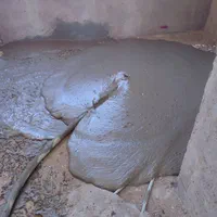 اجرای فوم بتن به جای پوکه با تراز لیزری نقطه‌ای|خدمات پیشه و مهارت|سیرجان, |دیوار