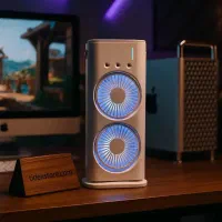 فروش ویژه پنکه مه پاش دوقلو رومیزی سایز بزرگ