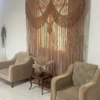 پرده مکرومه سفارشی|پرده، رانر، رومیزی|همدان, |دیوار