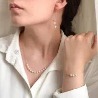 گردنبند مروارید رنگ ثابت فقط ۲۷۰