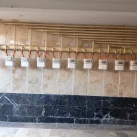 اجرای لوله کشی گاز لوله کشی آتشنشانی. آب گرم وسرد