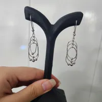 گوشواره گوی دار نقره