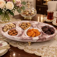 ظروف دکوری سنگ مصنوعی طرح چوب