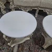 میزجلو مبلی و عسلی تمام چوب سفیدرنگ|مبلمان خانگی و میز عسلی|الوند, |دیوار