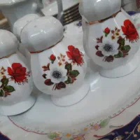 ظروف گل قرمز|ظروف سرو و پذیرایی|اراک, |دیوار