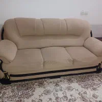 مبل ۷ نفره دست دومم شیک رنگ نسکافه
