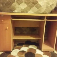 میز تحریر و کامپیوتر ام دی اف با شیشه دودی