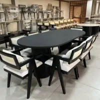 میز وصندلی نهار خوری مدل پایه هشتی کلاسیک|میز و صندلی غذاخوری|برخوار, |دیوار