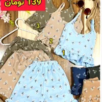 تاپ شلوارک دخترانه گل ریز