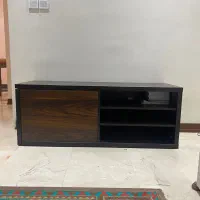 میز تلویزیون از برند آرت گل قهوه ای تیره