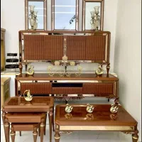 کنسول و میزتلویزیون ست کامل چوب راش کد۷