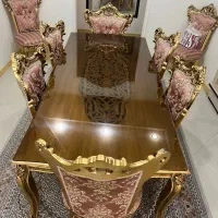 مبل استیل ۹ نفره با ست ناهارخوری ۸ نفره|مبلمان خانگی و میز عسلی|تهران, شهرک آزمایش|دیوار