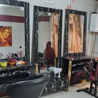 دکور آرایشگاه سرشور صندلی اصلاح و کوپ صندلی انتظار