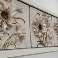 تابلو گل برجسته رنگ ثابت