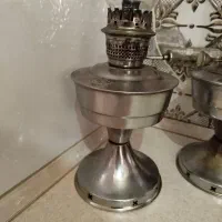 دو عدد چراغ گرد سوز برنجی قدیمی مناسب شب یلدا|کلکسیون اشیاء عتیقه|مشهد, کارمندان دوم|دیوار