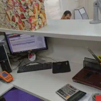 قفسه و پیشخوان  mdf|کتابخانه، شلف، قفسه‌های دیواری|ارومیه, |دیوار