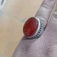 انگشتر عقیق فدیوم شن دار|جواهرات|جزمان, |دیوار