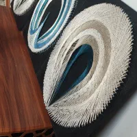 تابلوی استرینگ ارت، نخ و میخ