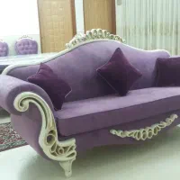مبلمان بسیار خاص و رنگ تک همراه با شزلون