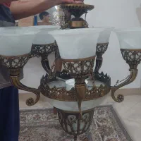 لوستر ۵ شعله برنزی
