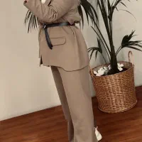 ست کت و شلوار کرپ مازراتی