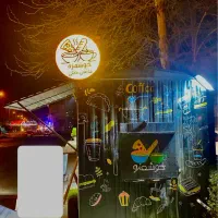 کانکس کافه سیار با رینگ و لاستیک