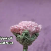 گل جاودان قلاب بافی روز مادر رز مینیاتوری