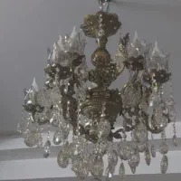لوستر5شاخه 10شعله برنز