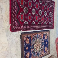 4 عدد قالیچه کوچیک و قالی دستبافت ۱۲ متری