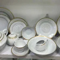 سرویس چینی مقصود ۲۴ نفره|ظروف سرو و پذیرایی|قروه, |دیوار