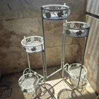 استند گلدان فلزی تاشو