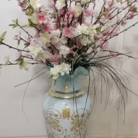 گلدان ایستاده شیشه ای|گل مصنوعی|تهران, قصر فیروزه ۲|دیوار