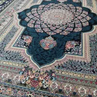 یک تخته فرش سورمه ای نخ اصلی نو۱۲متری