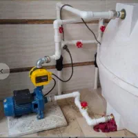 لوله کشی.  پمپ آب.  لباسشویی