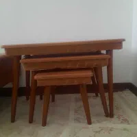 جلو مبلی و سه عدد میز عسلی|مبلمان خانگی و میز عسلی|سمنان, |دیوار