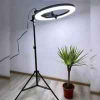 رینگ لایت 96 وات پر نور برای تولید محتوا + کیف|دوربین عکاسی و فیلم‌برداری|کرج, مصباح|دیوار