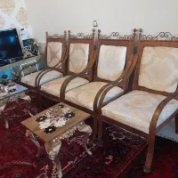فروش مبل۷نفره برنزه مسی فلزی|مبلمان خانگی و میز عسلی|مراغه, |دیوار