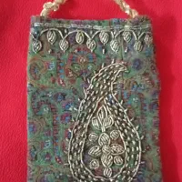 کیف ترمه ملیله دوزی قاجاری(جا مهری نماز داماد)
