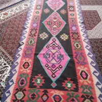 گلیم دستبافت قدیمی کارکرده