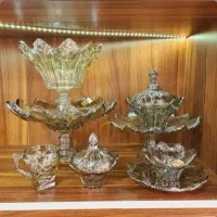 سرویس کامل پذیرایی چینی بلور شامپاینی