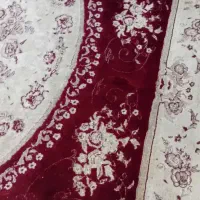 فرش ۹متری کرم زرشکی