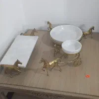 ظروف سنگی پایه برنز اصل