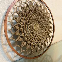 قاب ماندالا دستبافت|صنایع دستی و سایر لوازم تزئینی|شاهینشهر, طالقانی|دیوار