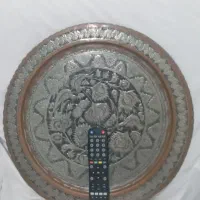 سینی مس عتیقه قلم کاری