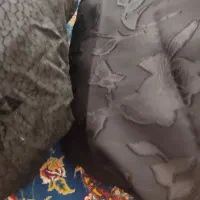 چادرمشکی دوعددطرح گل ساتن ومخمل بدن نما دوخته شده|لباس|اصفهان, باغ زرشک|دیوار
