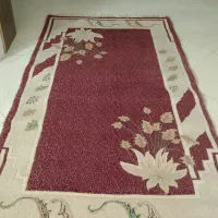 قالیچه کرم زرشکی مفت مفت