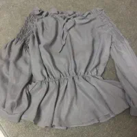 شومیز دخترونه طوسی