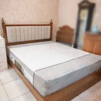 تخت خواب دونفره با عسلی|تخت و سرویس خواب|قرچک, زیبا شهر|دیوار