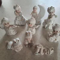 مجسمه فرشته نوزاد چینی قدیمی|مجسمه، تندیس، ماکت|تهران, باغ خزانه|دیوار